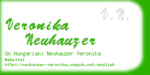 veronika neuhauzer business card